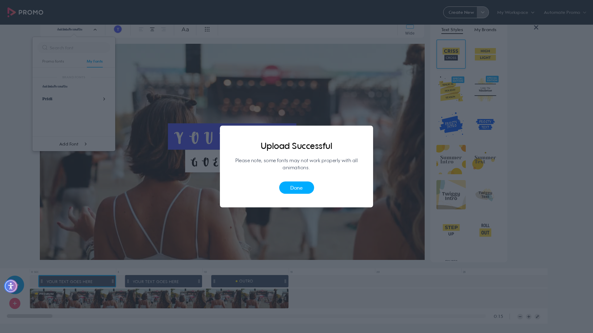 Test failure screenshot